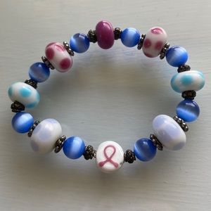Cancer beaded bracelet